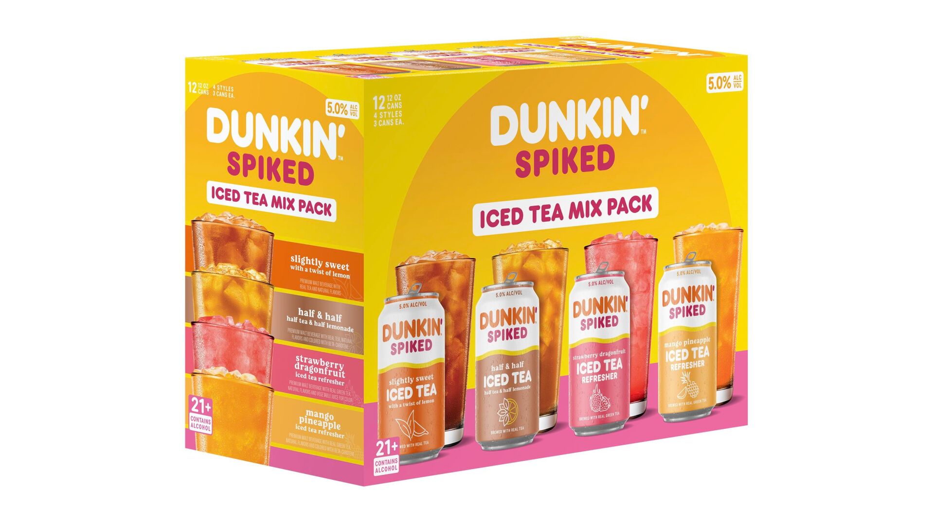Dunkin’ is releasing boozy versions of their iced coffees and teas